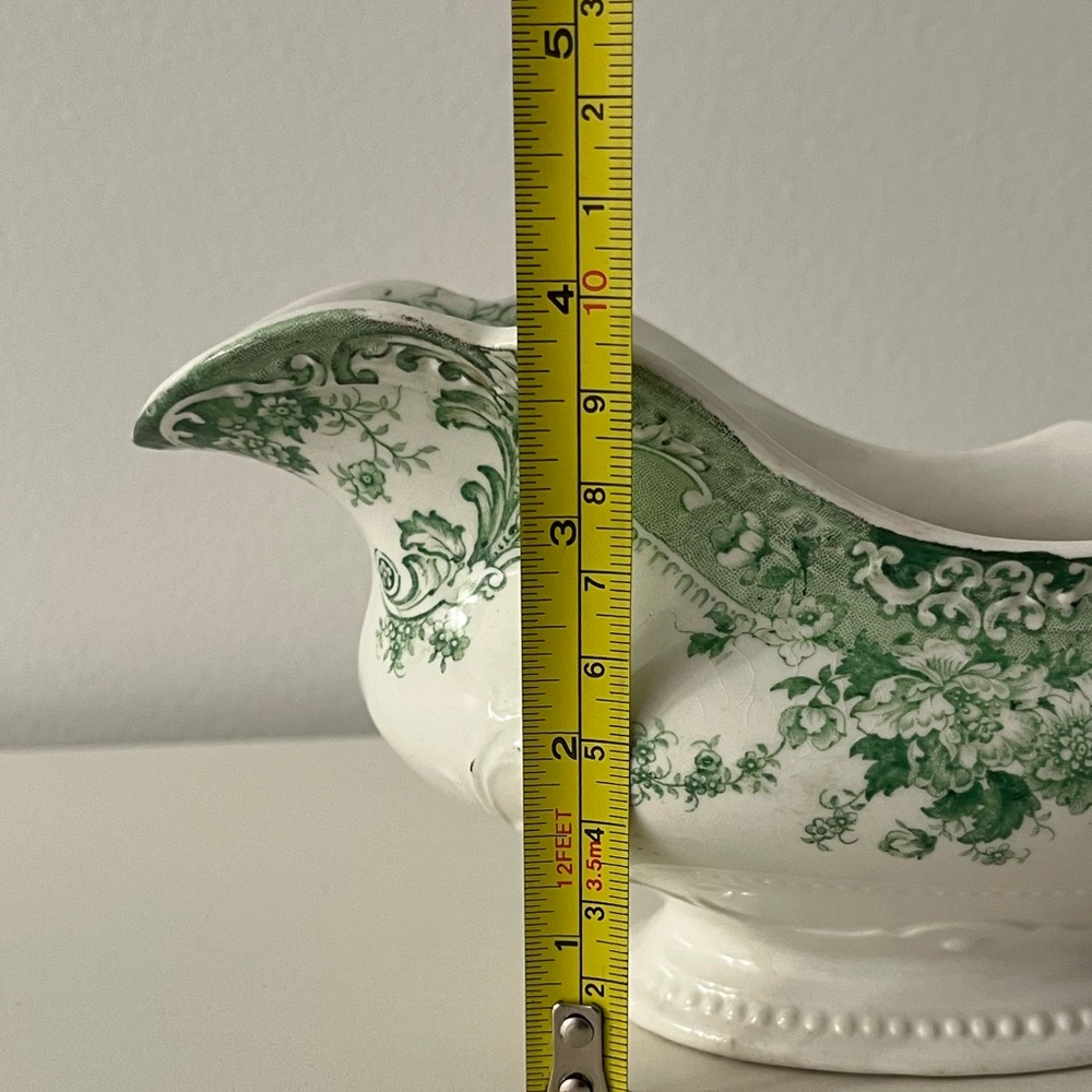 Vintage Johnson Brothers The Florentine Green Pattern  Gravy Boat England - Picture 11 of 15